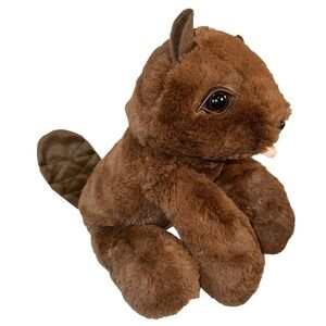 Wilson Beaver Purr-fection By MJC Stuffed Animal NWT Adorable Beanbag 14"